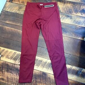 BASS Outdoor Leggings Burgundy Sz M